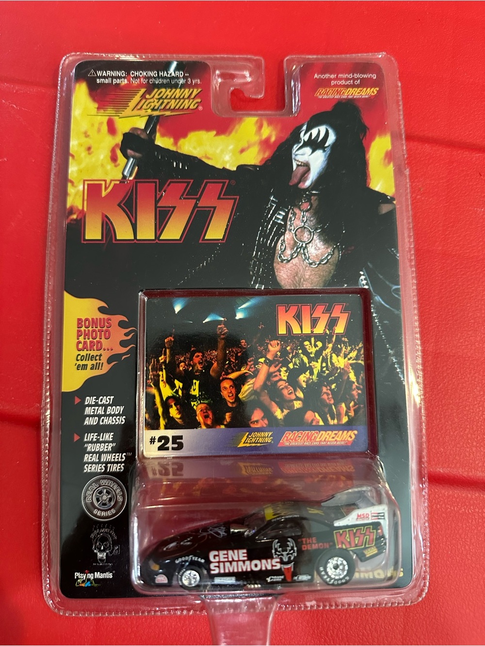 KISS toy car packaging